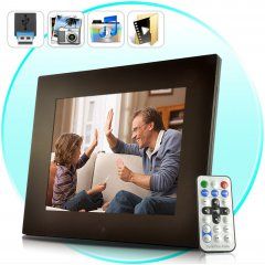 12 Inch Digital Photo Frame w / Remote + Media Player