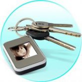 1,5 polegadas Keychain Digital Photo Frame (Silver)