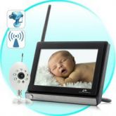 Monitor de Buddy - sem fio Widescreen 7 Baby Monitor LCD pol